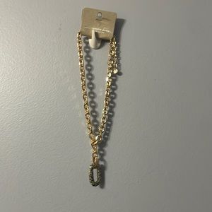 Garden Party gold statement necklace.